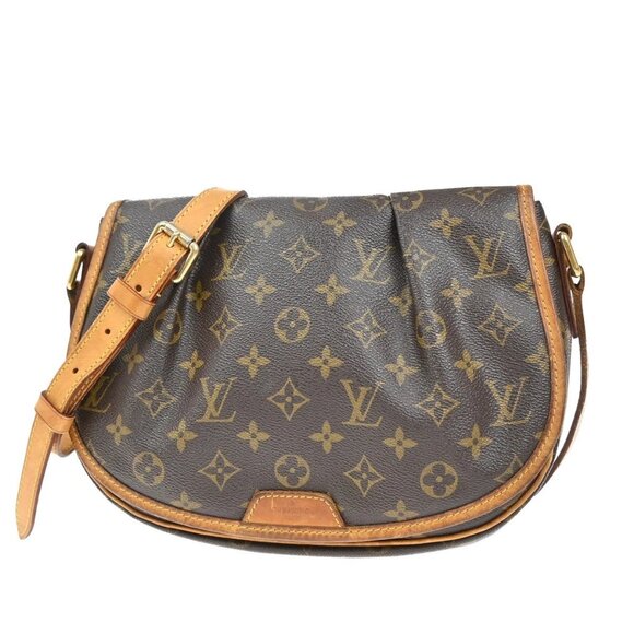 LOUIS VUITTON Menilmontant PM Shoulder Bag Monogram Leather BN M40474 72KB385 - Picture 1 of 16